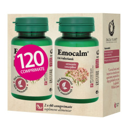 Emocalm cu valeriana, 120 comprimate, Dacia Plant