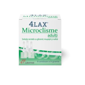 4Lax Microclisme adulti, 6 unidoze x 9g, Labormed