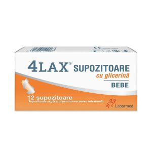 4LAX Supozitoare cu glicerina pentru bebelusi, Labormed