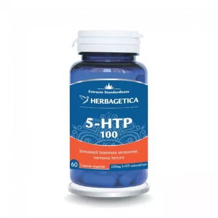 5 HTP 100 Zen Forte, 60 capsule, Herbagetica