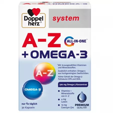 A-Z + OMEGA-3, 30 capsule, Doppelherz