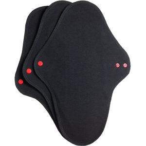 Absorbante reutilizabile flux maxim bumbac organic, 3 bucati, Lunette