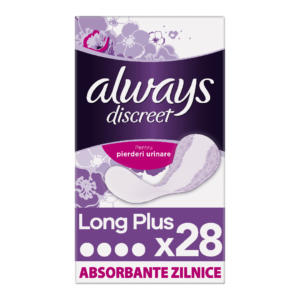 absorbante zilnice pentru incontinenta urinara always discreet normal 28 bucati.png