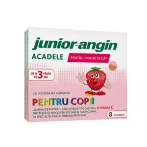 Acadele cu aroma de capsuni Junior Angin, 8 bucati, Klosterfrau