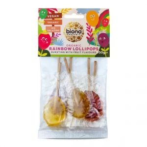 Acadele Rainbow, dropsuri, 6 bucăți, Biona