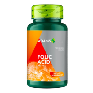 acid folic 400mcg 30apsule adams.png