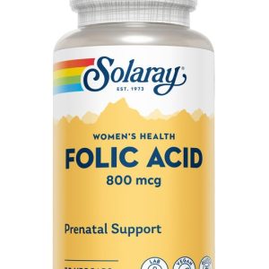 Acid Folic 800 mcg Solaray, 30 capsule, Secom