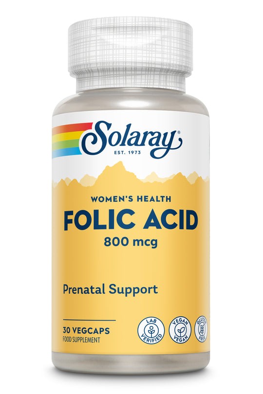 Acid Folic 800 mcg Solaray, 30 capsule, Secom