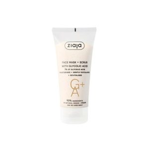 Acid Glicolic, mască și scrub facial, 55ml, Ziaja