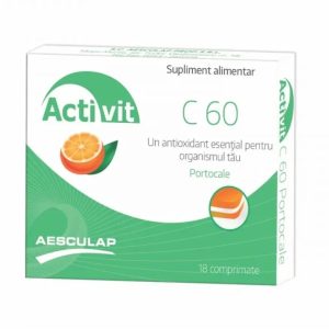 Activit C Portocale Vitamina C 60 mg, 18 comprimate