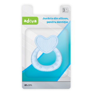 adora jucarie din silicon pentru dentitie inima bleu.png