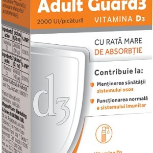Adult Guard3 2000UI Vitamina D3, 10ml, Evital