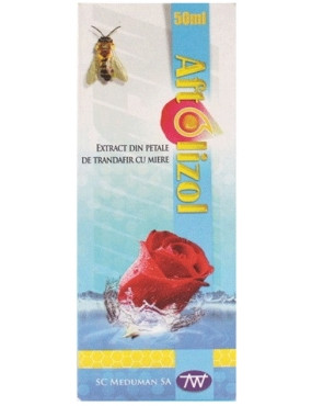 Aftolizol trandafir si miere x 50 ml