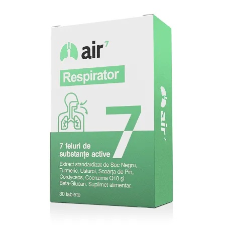 Air 7 Respirator, 30 tablete – Green Splid