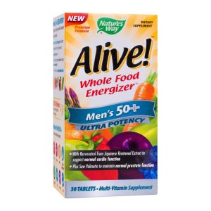 Alive Men's 50+ Ultra, 30 tablete filmate, Natures Way