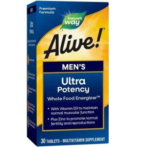 Alive Men's Ultra Potency, 30 tablete, Nature's Way