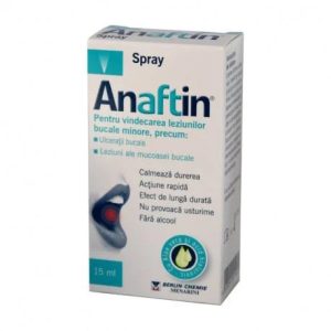 Anaftin spray bucal, 15 ml, Berlin Chemie