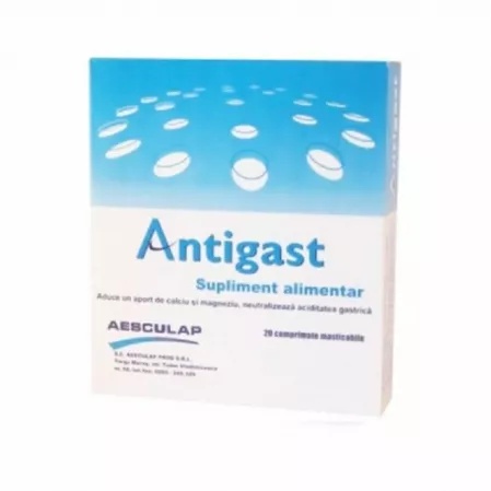 Antigast, 20 comprimate masticabile - Aesculap