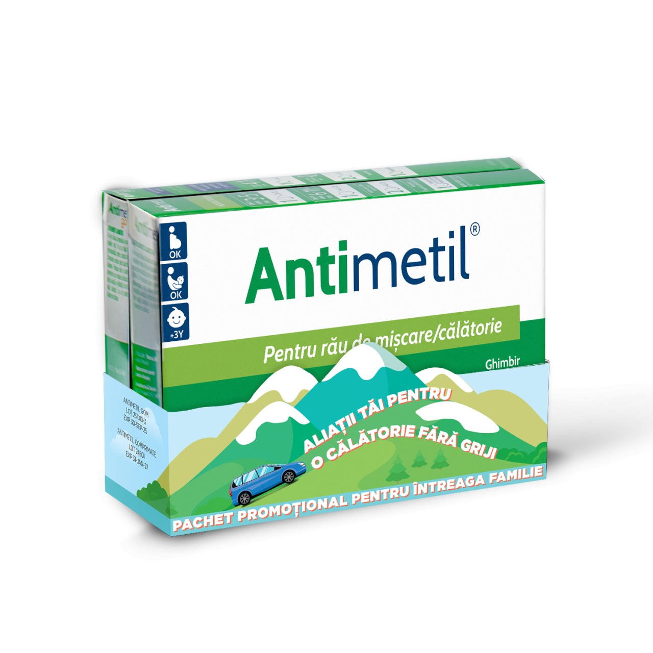Antimetil 36 Comprimate + 12 Gume Orale Pachet Promotional