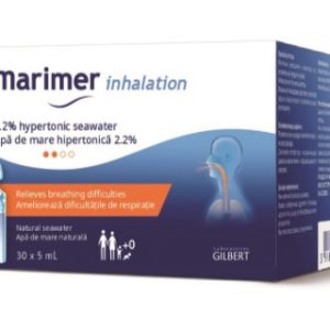 Apa de mare hipertonica 2.2% Marimer Inhalatii, 30 unidoze, Gilbert