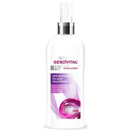 Apa micelara cu acid hialuronic H3 Evolution, 150 ml, Gerovital