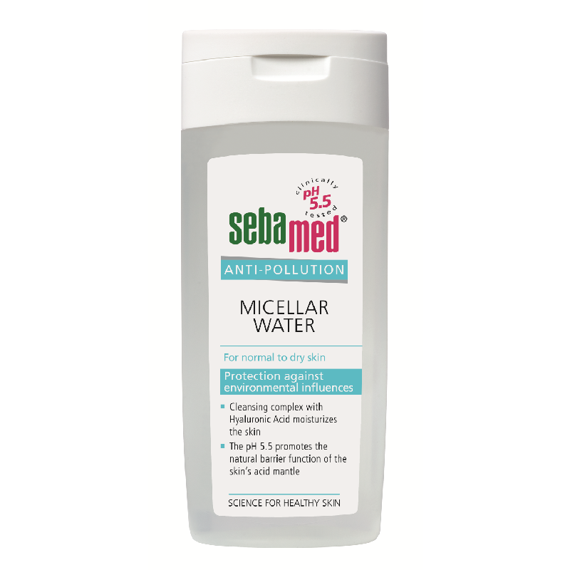 apa micelara pentru ten normal si uscat anti pollution 200 ml sebamed.png