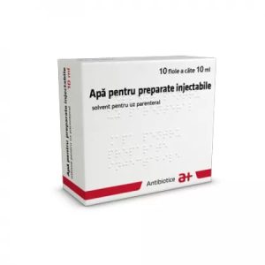 Apa pentru preparate injectabile, 10 fiole x 10ml, Antibiotice Iasi