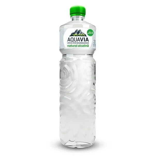 Apa plata Alcalina PH9,4, 1L, Aquavia