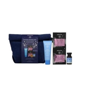 APIVITA Set Crema Aqua Beelicious, 40ml + Lotiune hidratanta, 20ml + Masca de fata Pink Clay