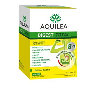 Aquilea Digest Total, 12 stickuri – Digestie usoara si rapida