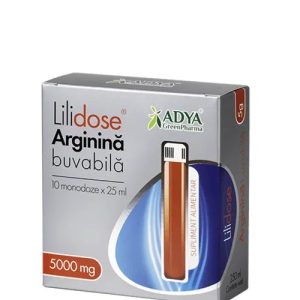 Arginina Buvabila Lilidose 5g, 10 monodoze x 25ml, Adya Green Pharma