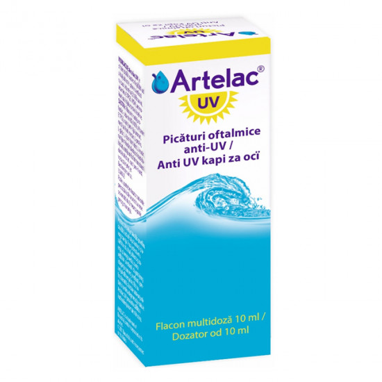 Artelac UV 10ml, Bausch + Lomb– Solutie oftalmica pentru protectie UV si lumina albastra