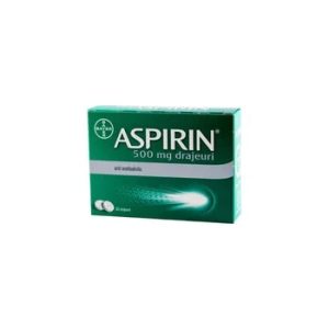 Aspirin 500mg, 20 drajeuri, Bayer