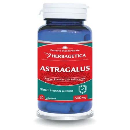 Astragalus – 500 mg, 30 capsule, Herbagetica