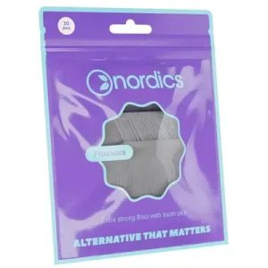 Ata dentara pe suport, cu scobitoare, 30 bucati, Nordics