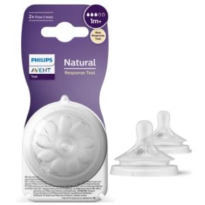 AVENT Tetina Natural Response 2orif 1m+, 2buc, SCY963/02