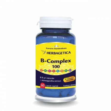 B Complex 100, 60 capsule, Herbagetica