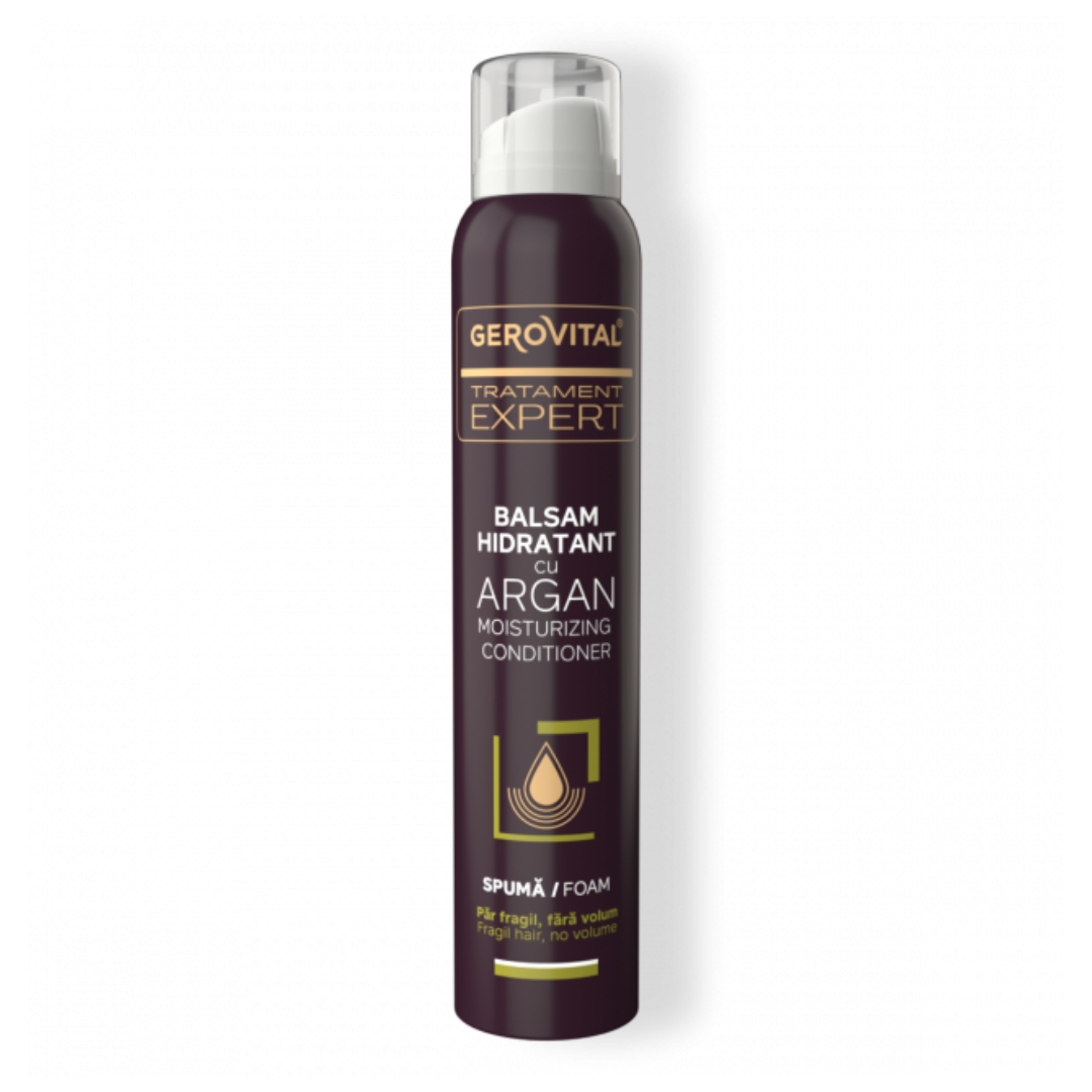 balsam hidratant spuma cu argan tratament expert 200 ml gerovital.png