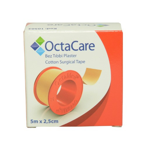 Banda adeziva textil 5m x 2,5cm, OctaCare
