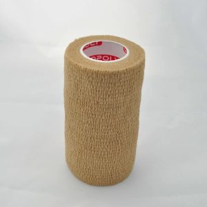 Bandaj autoadeziv 10cm x 4,5m, alb-bej, Copoly