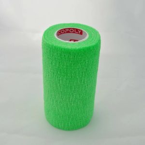 Bandaj autoadeziv 10cm x 4,5m, verde, Copoly