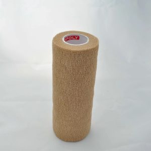 Bandaj autoadeziv 15cm x 4,5m, alb-bej, Copoly