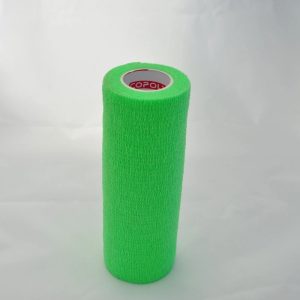 Bandaj autoadeziv 15cm x 4,5m, verde, Copoly