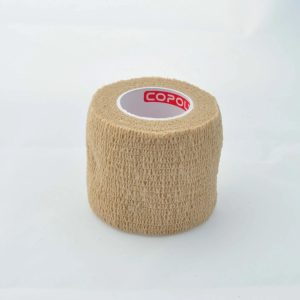 Bandaj autoadeziv 5cm x 4,5m, alb-bej, Copoly