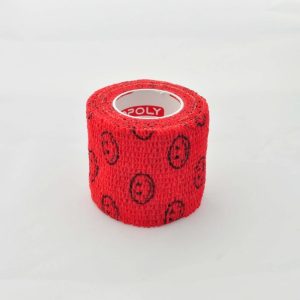 Bandaj autoadeziv 5cm x 4,5m, rosu smiles, Copoly