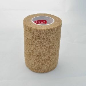 Bandaj autoadeziv 7,5cm x 4,5m, alb-bej, Copoly