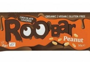Baton arahide si ciocolata bio, 30g, Roobar