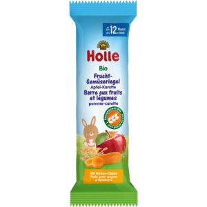 Baton cu mere si morcovi Bio pentru copii, +12luni, 25g, Holle Baby