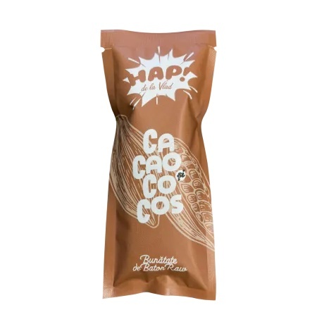 Baton raw vegan, cu Cacao si Cocos, 45g, HAP de la Vlad