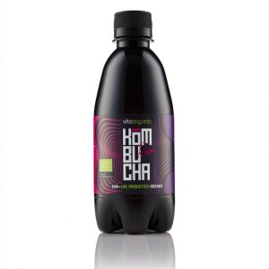 Bautura kombucha cu trandafiri Bio, 330ml, Vita Organic